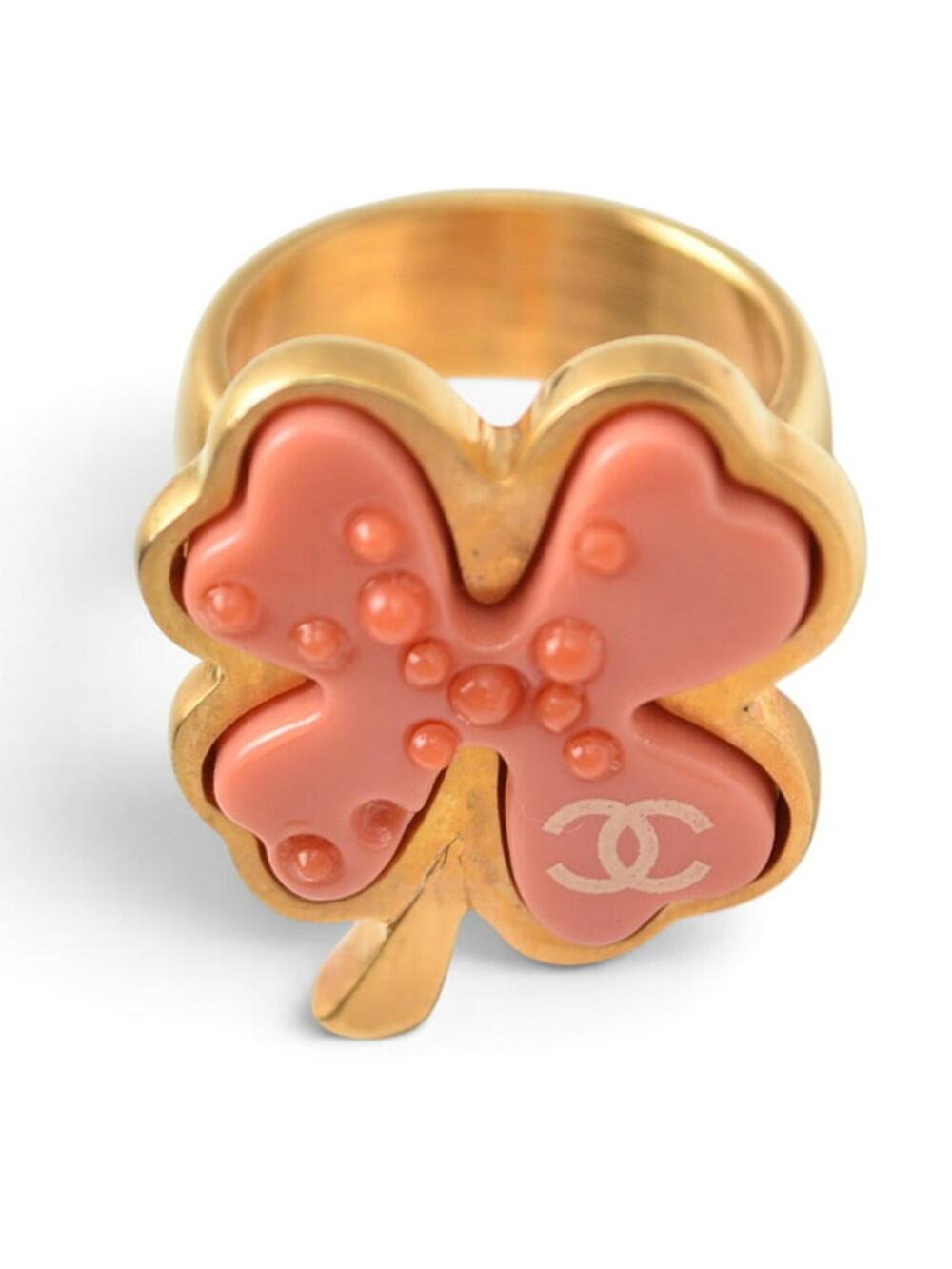 Chanel Cc Logo Flower Ring Metal #378191C45B